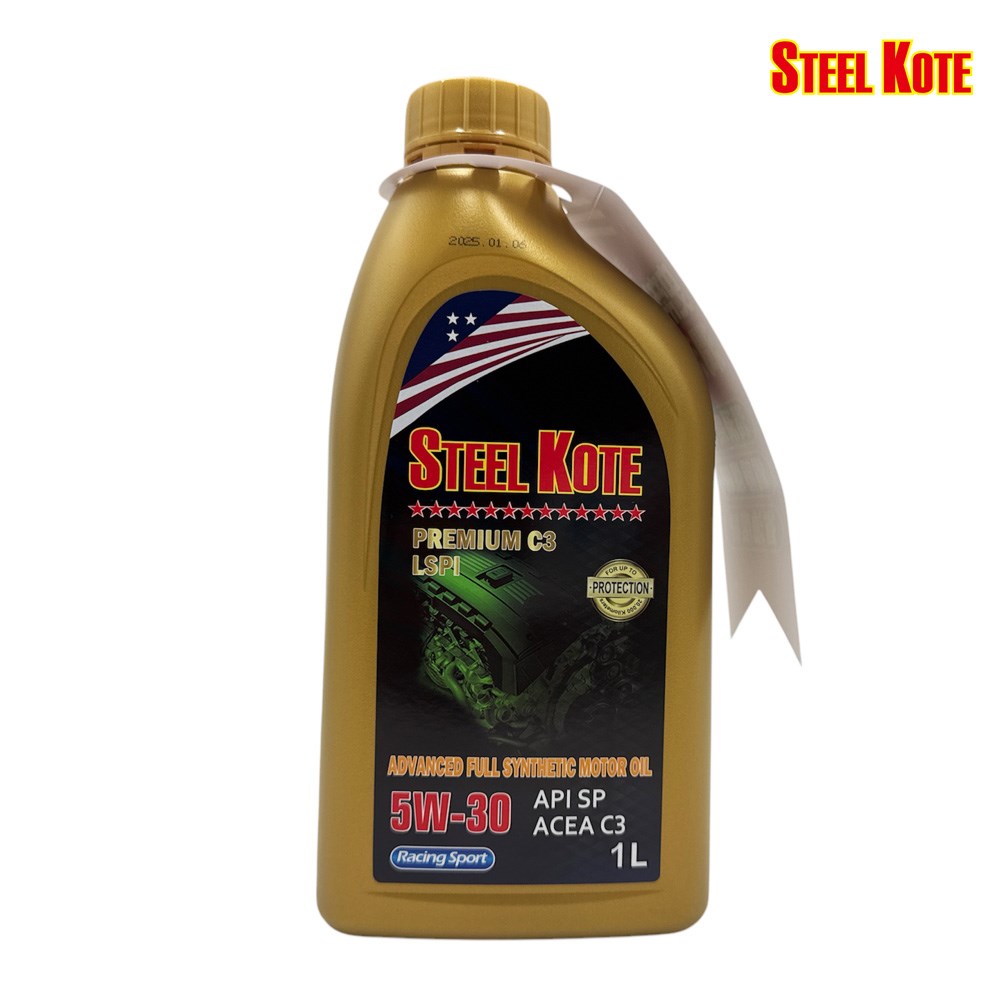 STEEL KOTE 5W-30是符合最新標準的高效能合成機油,能提供出色的清潔能力、更抗磨的引擎保護及省油節能並提升整體效能。